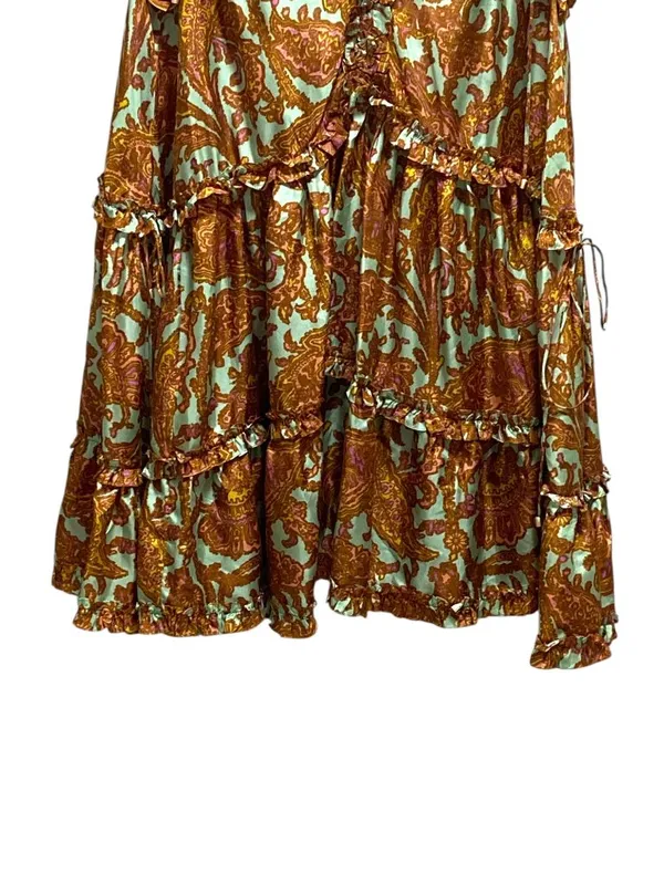 Zimmermann Silk Tiggy Mini Dress Beige Size 1(M) Designer Boho Summer Coastal - Image 5