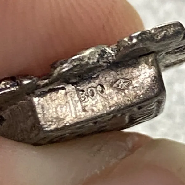 Vintage 800 Silver Cookoo Clock Bird Charm Pendant - Image 8