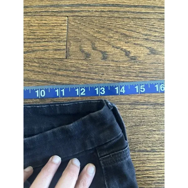 7 for All Mankind Slim Women's Size 4 Black Denim Stretch Jeans 2785 - Image 5