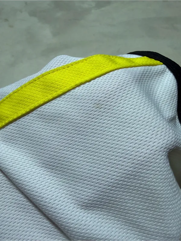 shebeest Yellow and White Short Sleeve Cycling Jersey with Black Trim - Image 4