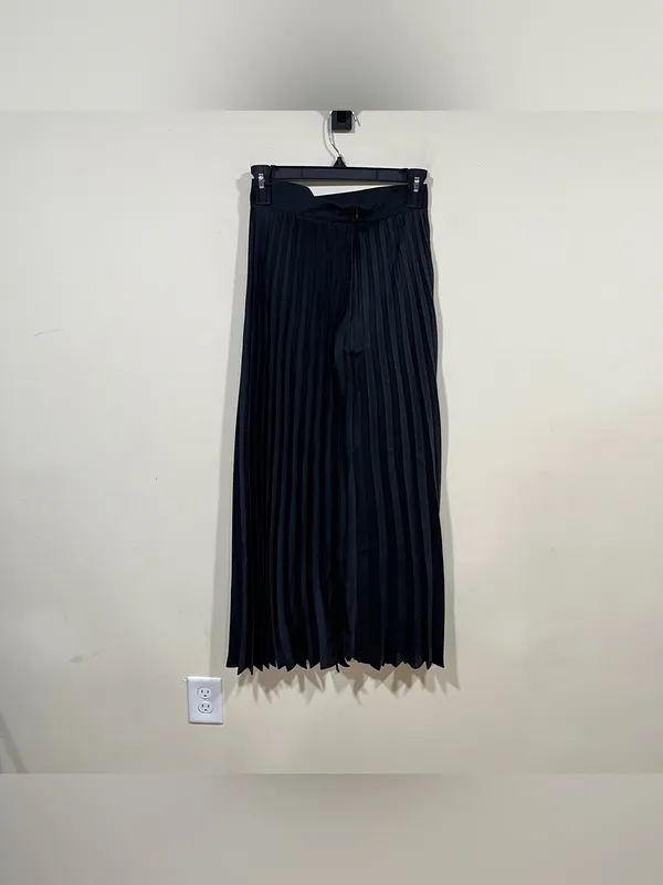 NWT ZARA NEW WOMAN HIGH WAIST PLEATED MIDI SKIRT BLACK size XS - Image 6