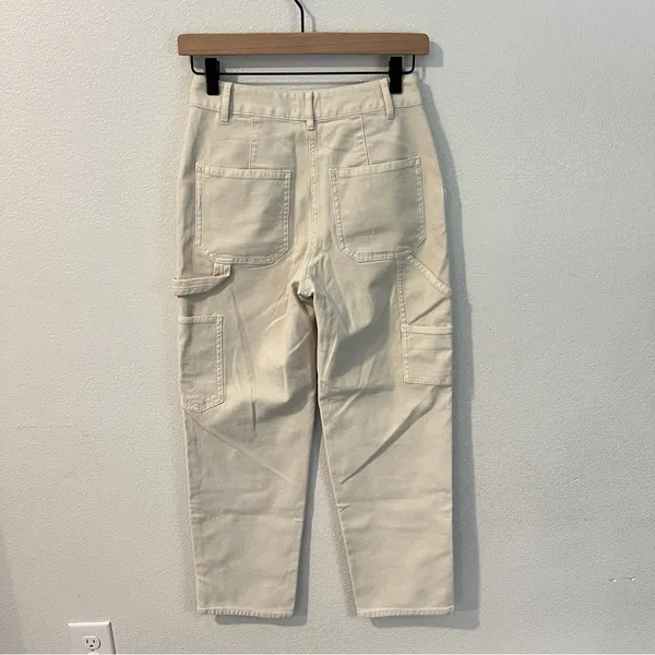 Aritzia Wilfred Free Brennan Pant Light Birch Stretch High Rise Carpenter‎ - Image 4