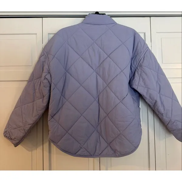 All in Motion lavender purple quilted puffer jacket size small - Image 4