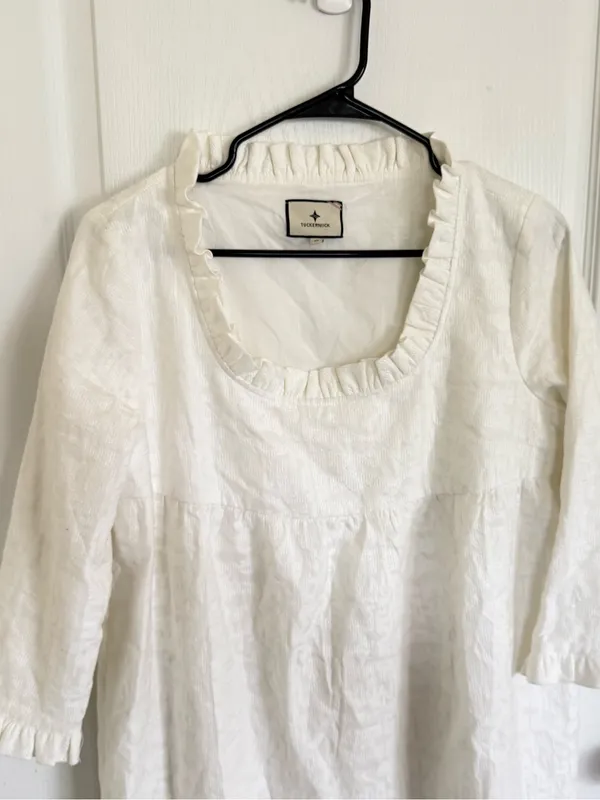 Tuckernuck Clara White Textured Mini Dress - Image 5