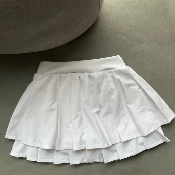 Alo Yoga Double or Nothing Tennis Skirt White S - Image 5