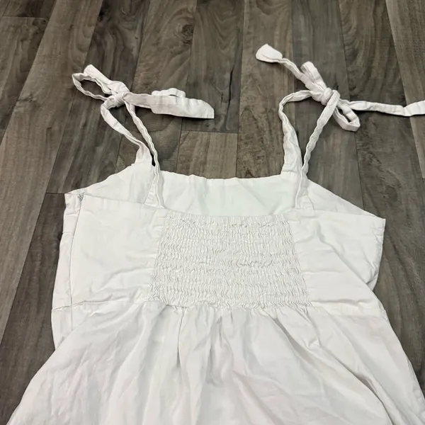 Revolve Clarisbelle white bow detail coquette cottagecore mini sun dress - Image 9