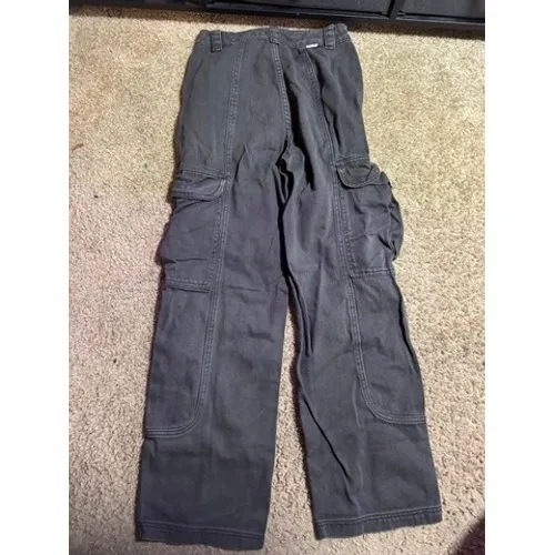 Billabong Gray Cargo Pants Wide Leg Utility Trousers‎ Womens Size 24 Charcoal - Image 6