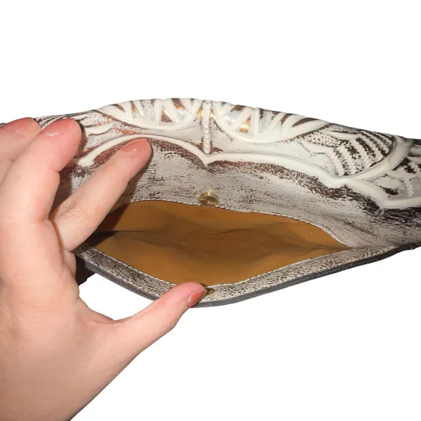 Patricia Nash Granada Tooled Leather Crossbody Bag in Burnished Bronze Metallic - Image 5