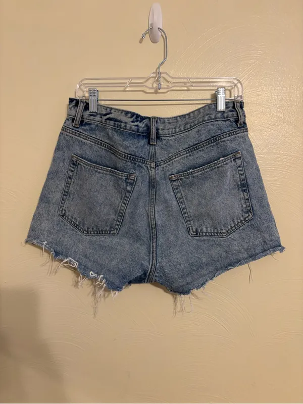 Lovers and Friends Jack High Rise Cut Off Denim Shorts 30 - Image 9