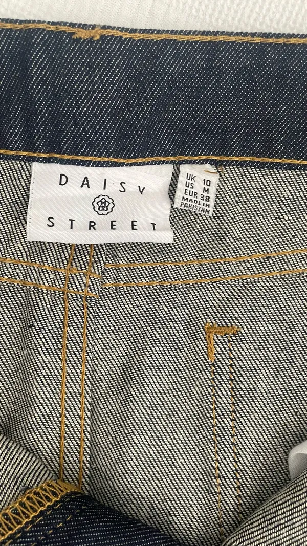 Daisy Street Dark Denim Mini Skirt - Image 3
