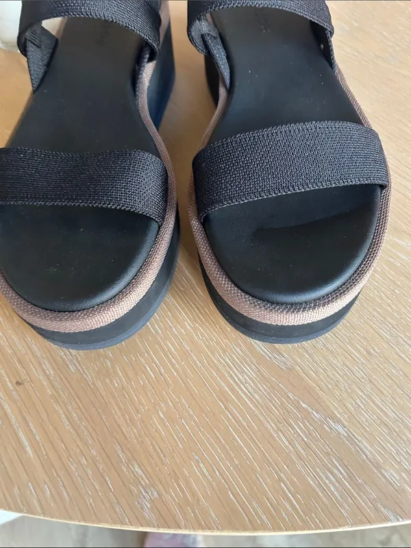 Rothy's The Lightweight Wedge Sandals, Black, Size 10.5, NWT No box - Image 10