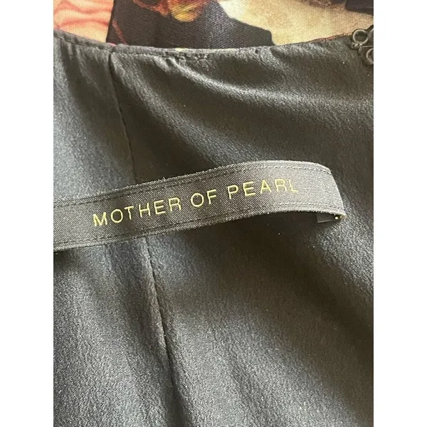Mother Of Pearl silk Floral Dress - Image 9
