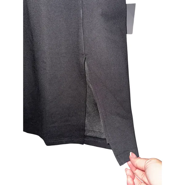 Lulus Black Off The‎ Shoulder Bodycon Dress Front Slit XS NEW - Image 6