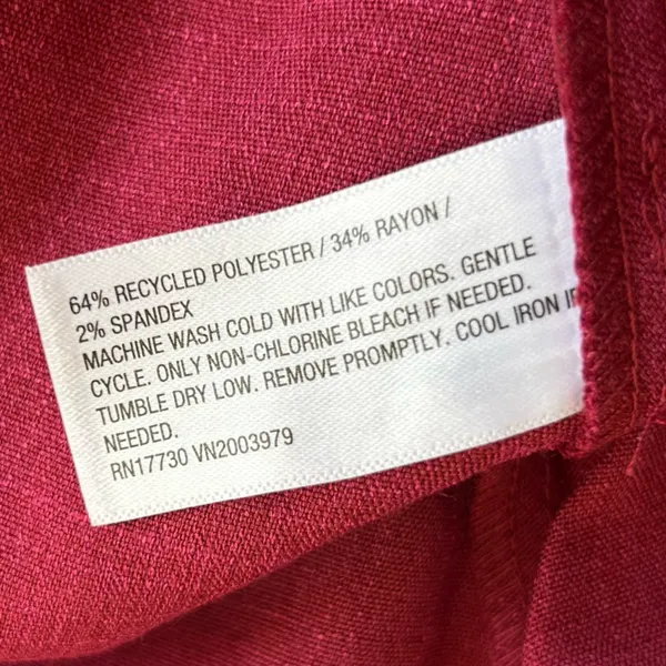 NWT A‎ New Day Wine Red Sleeveless Cutout V Neck Suit Midi Dress Size Medium - Image 6