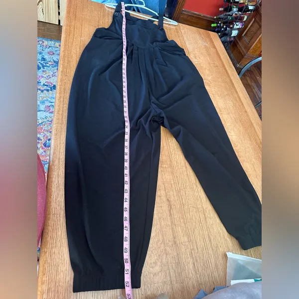 HALARA NWT Pockets Waffle Casual Jogger Overalls black sz Large - Image 14