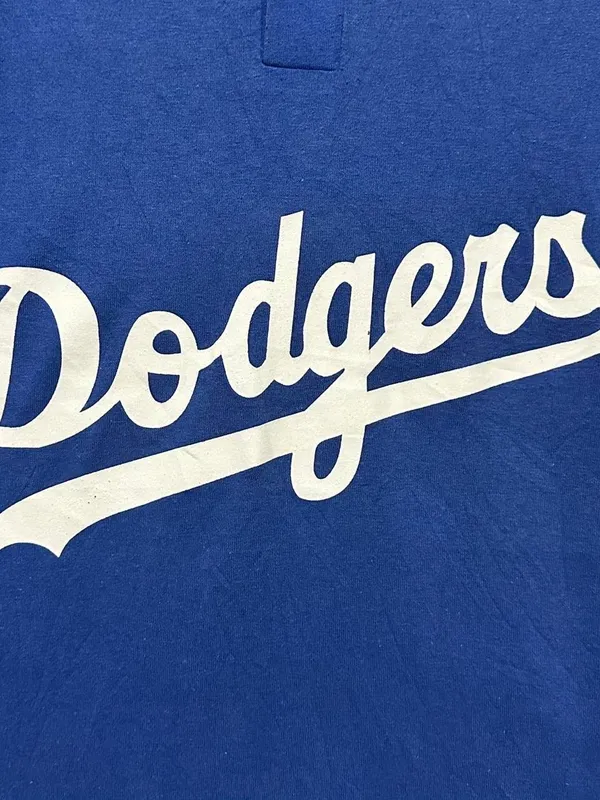 Majestic Los Angeles Dodgers Baseball Henley Shirt - Image 2