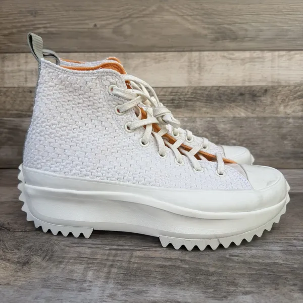 Converse Run Star Hike Hi Egret Peach Dream Platform Sneakers Size M9 W10.5 - Image 4