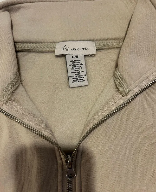 Quarter Zip Beige - Image 4