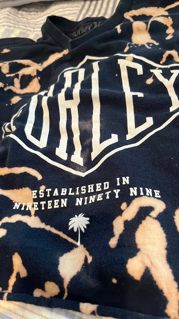 Hurley Crop Top Acid Wash Vintage - Image 2