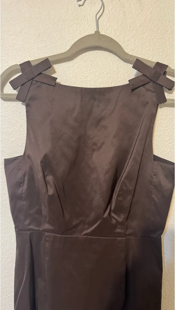 Dillard's Gianni Bini x Lilly Sisto Blakely brown bow dress - Image 2
