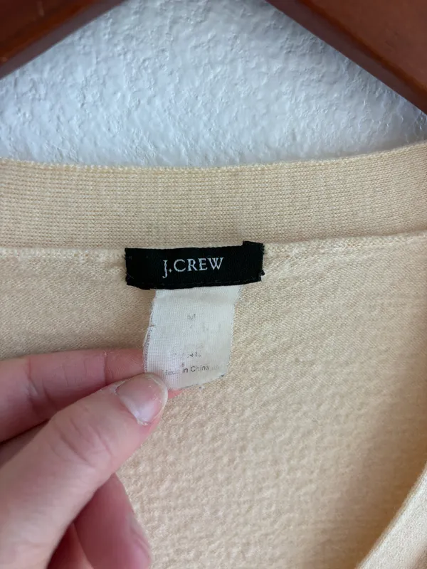 Yellow J. Crew Cardigan - Image 5