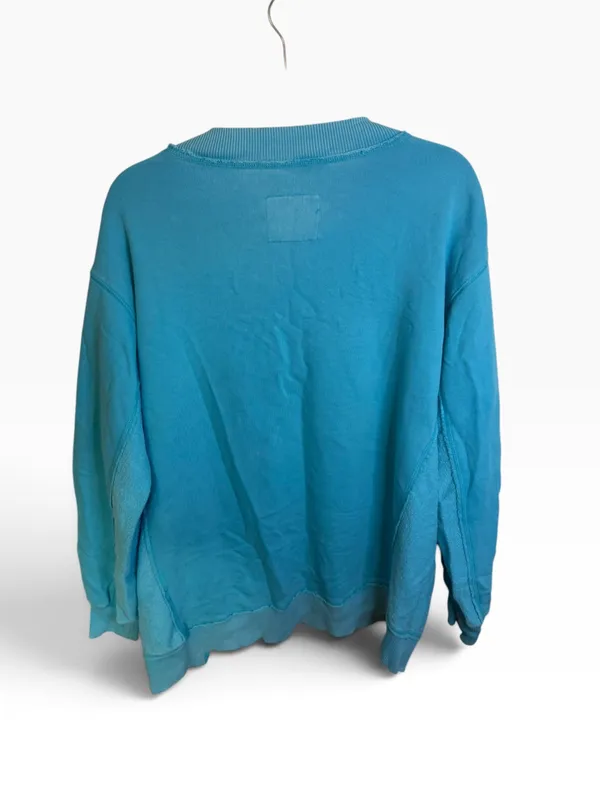 Aerie Sky Blue Oversized V-Neck Sweatshirt - Image 2