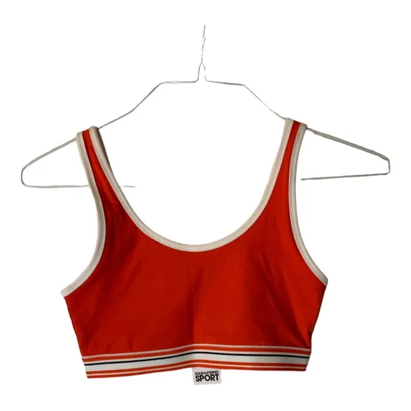 Solid & Striped womens small high tide sports bra set workout lulu gym new - Image 2