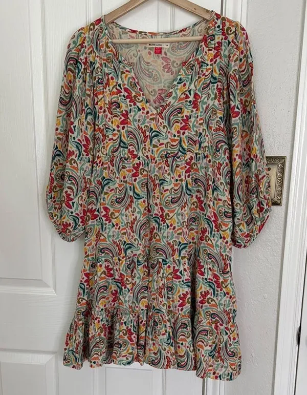 Marine Layer scarlett cotton multicolor dress - Image 4