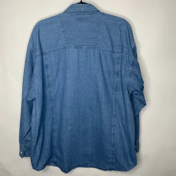 Vintage Beetle Bailey Chambray Button Up Shirt Sz XL Cotton - Image 6