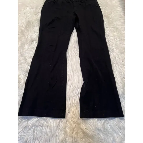 Banana Republic Women's Size 8 Jackson Fit Dress Pant Black Sexy Trouser Flare - Image 4