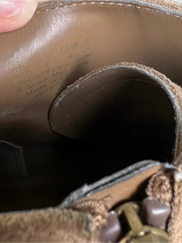 Franco Sarto Amerosa Buckle Wedge Bootie Tan Suede Size 9 - Image 11