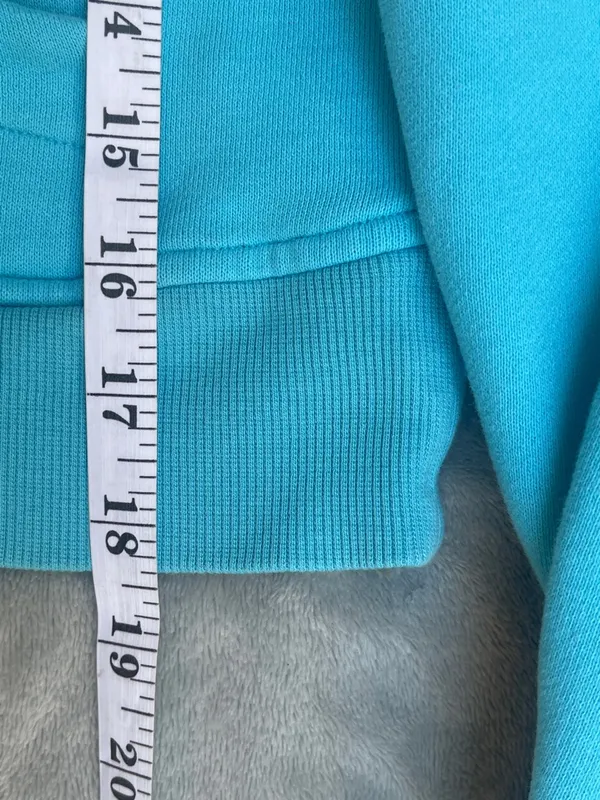 Lululemon Scuba Oversized Half‑Zip Hoodie Cropped Tidal Teal Activewear XS/S - Image 8