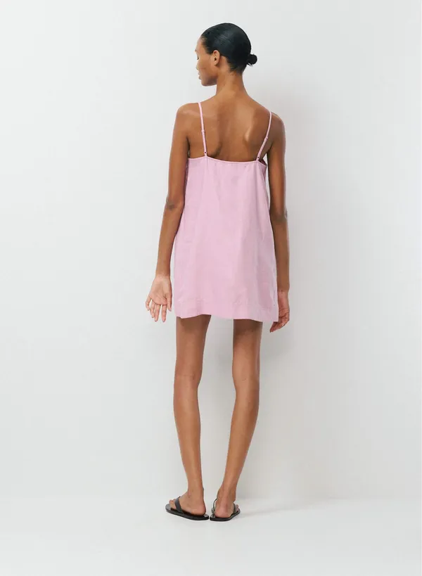 Aritzia Little Moon Arcos Linen Dress Sweet Pea Purple - Image 2