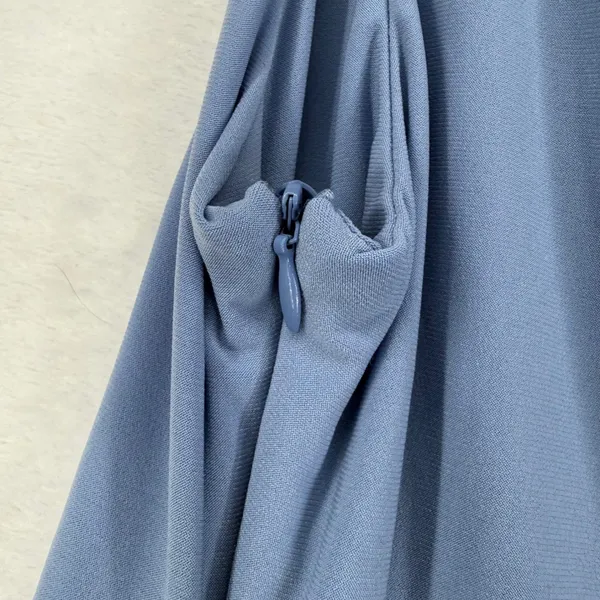 Club L London Katarine Powder Blue Asymmetric Knot Maternity Midi Dress Sz 8 NEW - Image 12