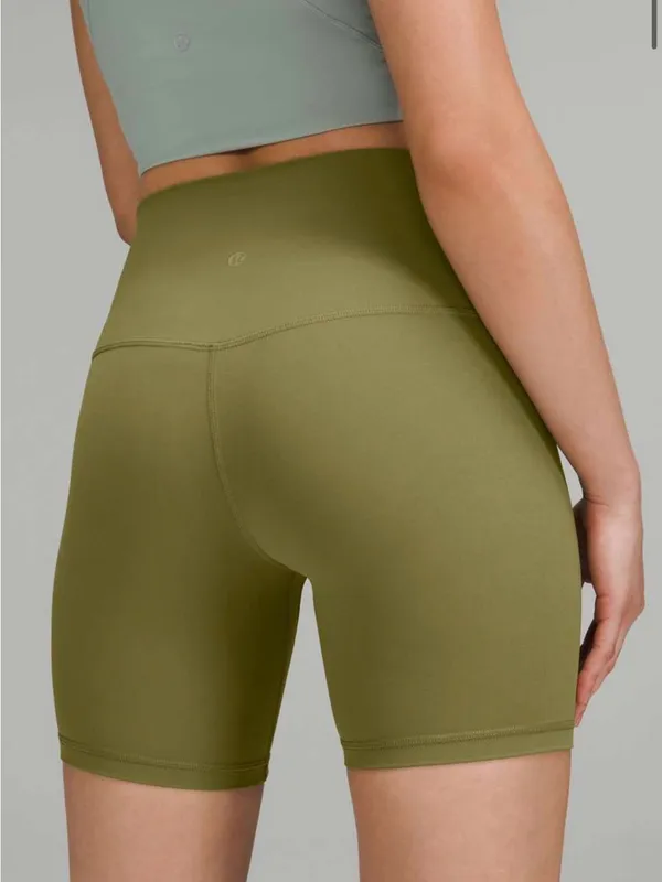 Lululemon Align High-Rise Short 6" Bronze Green Size 4 - Image 2