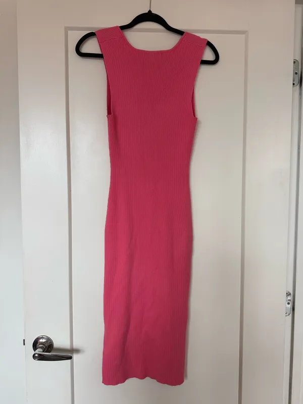 Pink knit dress Size M - Image 3