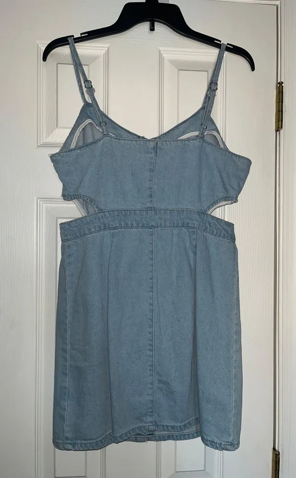 Jean Button Up Sundress - Image 2