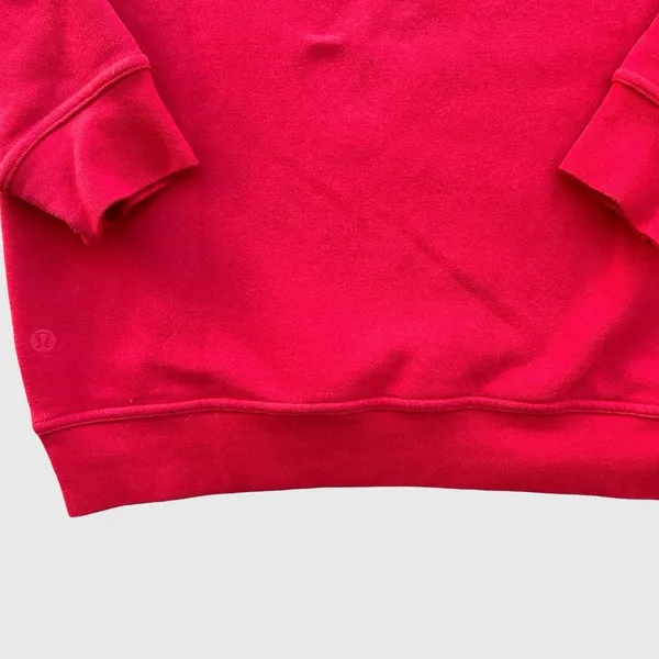 Lululemon All Yours Crewneck Sweatshirt Red Long Sleeve Pullover Women's Size 4 - Image 9