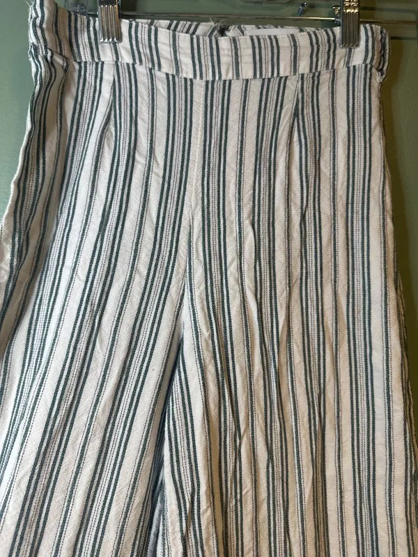 Tigerlily Super Wide Bell Bottom Pants Size 4 Striped Boho festival y2k fairy - Image 3