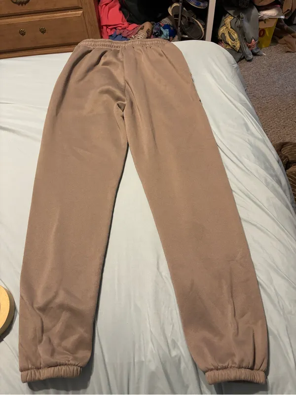 White Fox Boutique Brown Track Joggers - Image 2