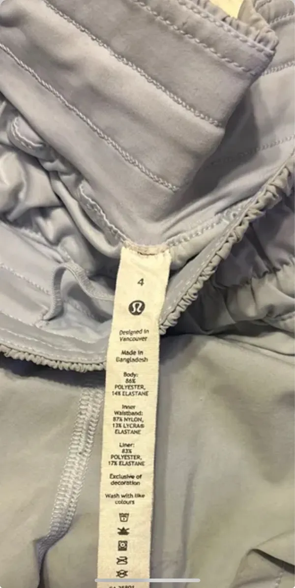 Lululemon Grey Hotty Hot Low Rise Shorts 2.5" - Image 3