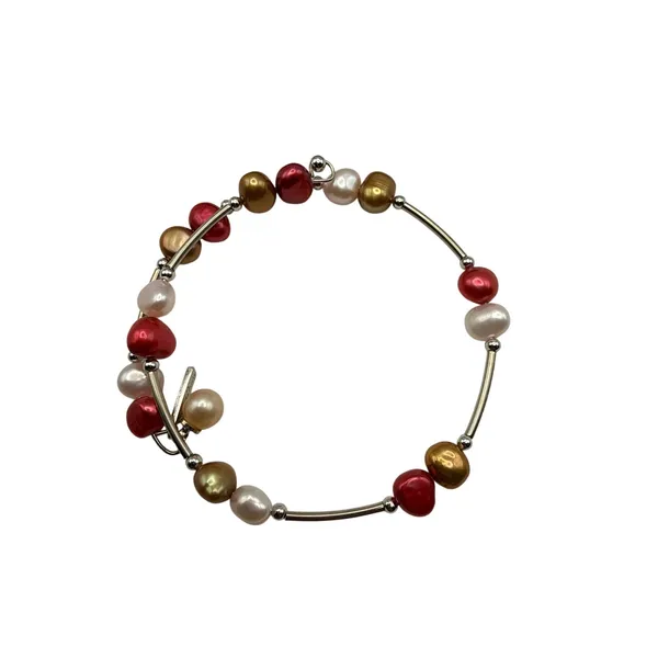 Vantel Pearls Multicolor Freshwater‎ Pearl Wrap Bracelet - Image 2