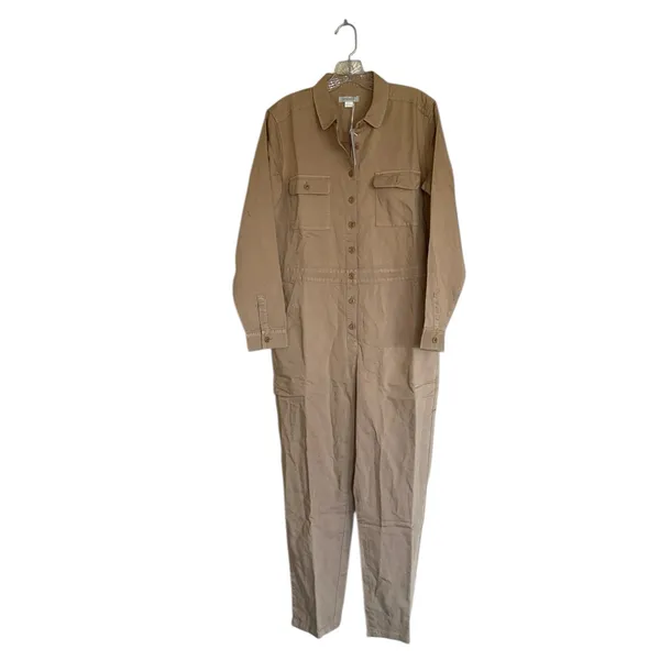 NWT Outerknown S.E.A. Suit Long Sleeve Organic Cotton Jumpsuit Sandy Small - Image 7