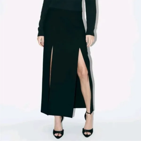 MWT Zara Elegant Black Women's Skirt Size M - Image 3