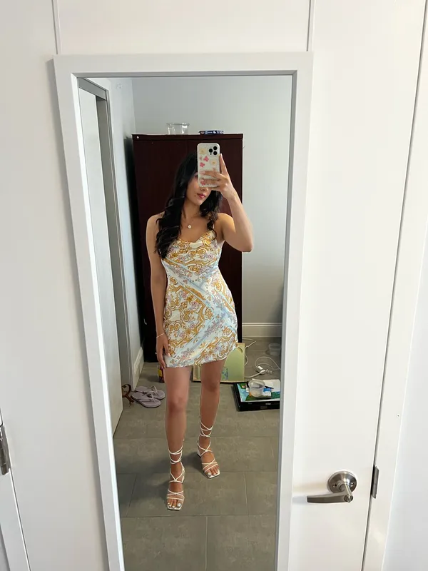 Mini pattern dress Multiple - Image 2