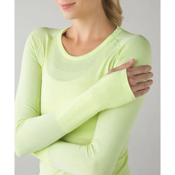 ✨Lululemon Citrus Swiftly Tech Long Sleeve Crew Sz 4 Top✨ - Image 4