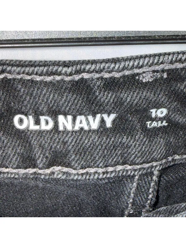 Old Navy Sky-Hi Wide Leg Jeans Women’s Size 10 Tall Black Wash - Image 4