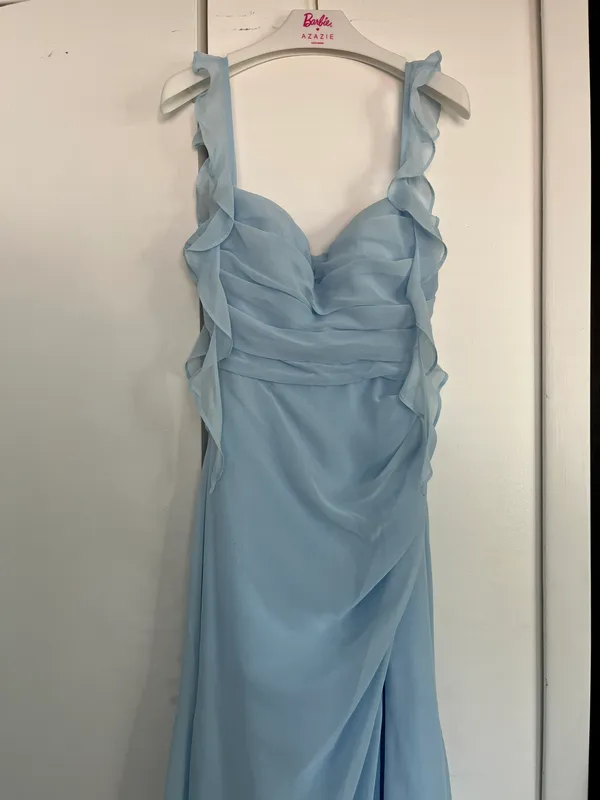 Azazie Sky Blue Barbie Formal Dress - Image 3