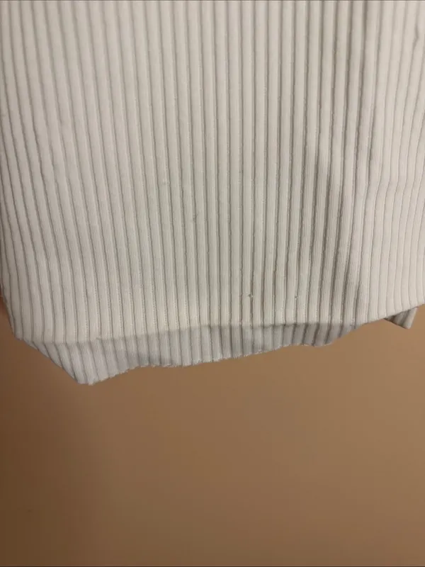Cream Ribbed Button - Image 6