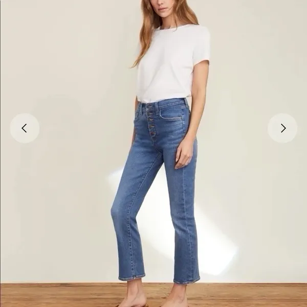 Veronica Beard Women’s Carly Jeans – High Rise Kick Flare, Blue Denim size 24 - Image 8